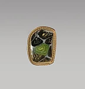Mosaic glass bowl fragment by Unknown Artist