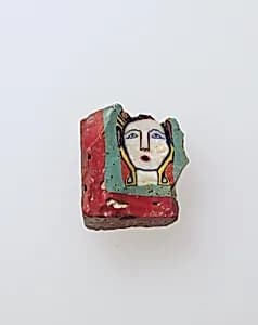Mosaic glass inlay by Unknown Artist