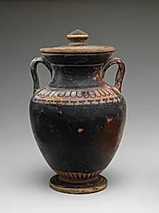 Neck-amphora with lid by Unknown Artist