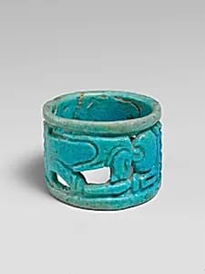 Openwork faience ring by Unknown Artist