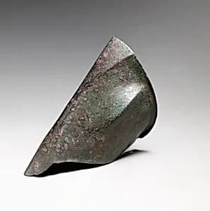 Pair of bronze ankle guards by Unknown Artist
