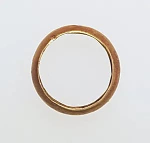 Ring with hollow hoop by Unknown Artist