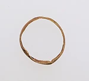 Ring with hollow hoop by Unknown Artist