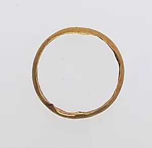 Ring with hollow hoop by Unknown Artist