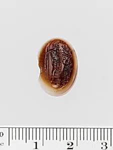 Sardonyx ring stone by Unknown Artist