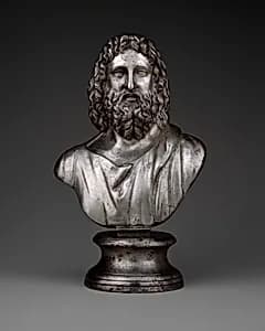 Silver bust of Serapis by Unknown Artist