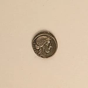 Silver denarius of Brutus by Unknown Artist