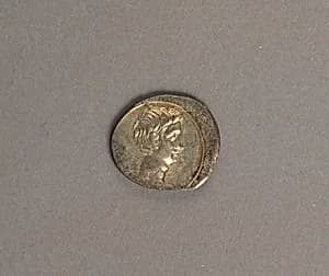 Silver denarius of Octavian (Augustus) by Unknown Artist