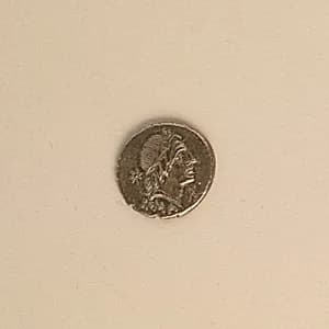Silver denarius of Postumius Albinus by Unknown Artist