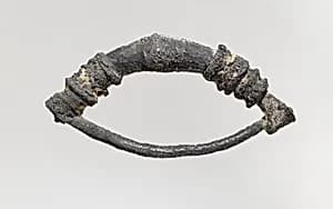 Silver fibula (safety pin) by Unknown Artist