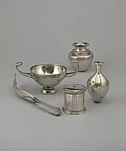 Silver kylix (drinking cup) by Unknown Artist