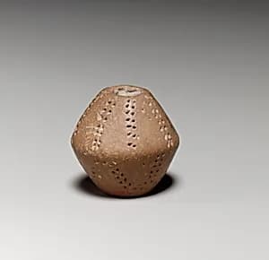 Small terracotta biconical spindle-whorl by Unknown Artist