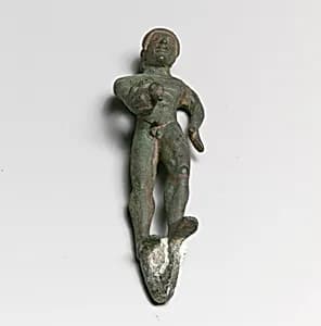 Statuette of a youth with duck by Unknown Artist