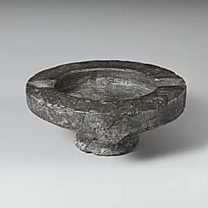Steatite oil lamp by Unknown Artist