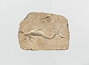 Stucco mural relief fragment by Unknown Artist