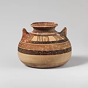 Terracotta alabastron (jar) by Unknown Artist