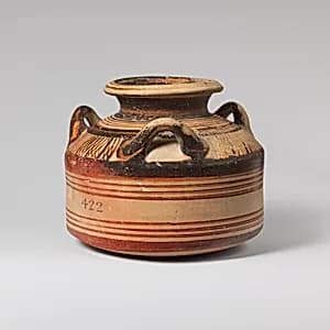 Terracotta alabastron (jar) by Unknown Artist