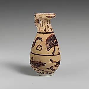 Terracotta alabastron (perfume vase) by Kerameikos Group