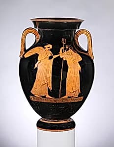 Terracotta amphora (jar) by Syracuse Painter