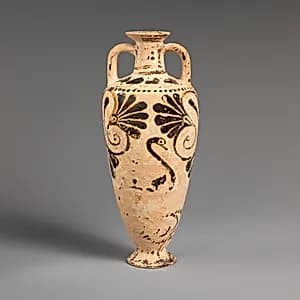Terracotta amphoriskos (oil flask) by Unknown Artist