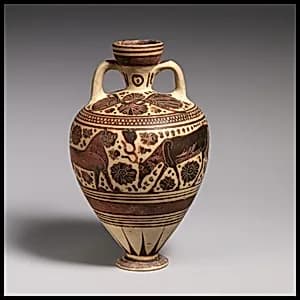 Terracotta amphoriskos (perfume vase) by Unknown Artist
