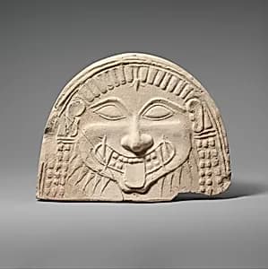 Terracotta antefix (roof tile) by Unknown Artist