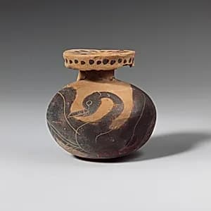 Terracotta aryballos (oil flask) by Unknown Artist