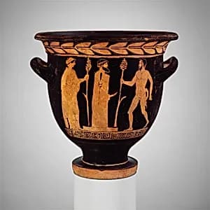 Terracotta bell-krater (mixing bowl) by Pisticci Painter