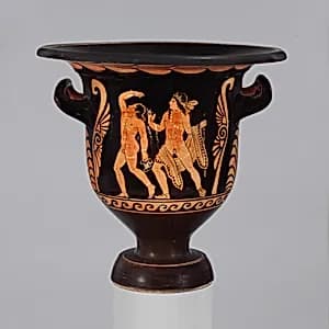 Terracotta bell-krater (mixing bowl) by Asteas