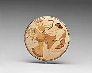 Terracotta bobbin by Penthesilea Painter