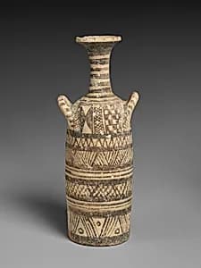 Terracotta bottle by Unknown Artist