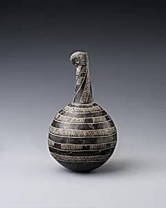 Terracotta bottle by Unknown Artist