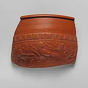 Terracotta bowl fragment by Unknown Artist