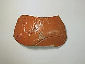 Terracotta bowl fragment by Unknown Artist