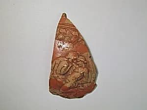 Terracotta bowl fragment by Unknown Artist