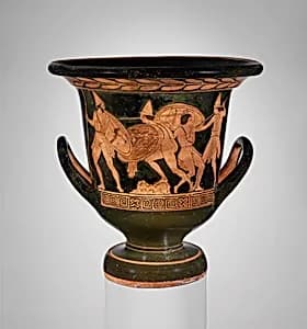 Terracotta calyx-krater (mixing bowl) by Amykos Painter