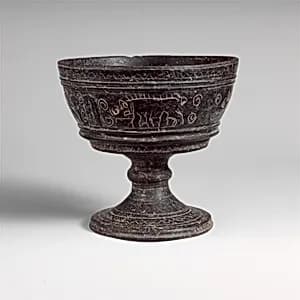 Terracotta chalice by Unknown Artist