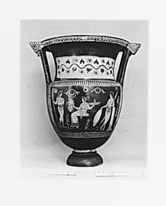 Terracotta column-krater (mixing bowl) by Varrese Painter