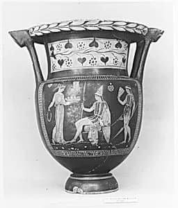 Terracotta column-krater (mixing bowl) by Rodin Painter