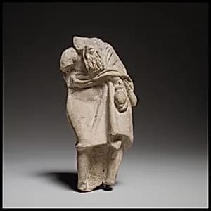 Terracotta comic figurine by Unknown Artist