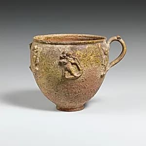 Terracotta cup by Unknown Artist