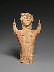 Terracotta female figure by Unknown Artist