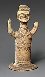 Terracotta female figure by Unknown Artist