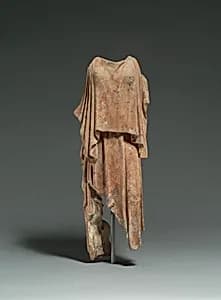 Terracotta figure of a woman by Unknown Artist