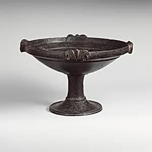 Terracotta footed bowl by Unknown Artist