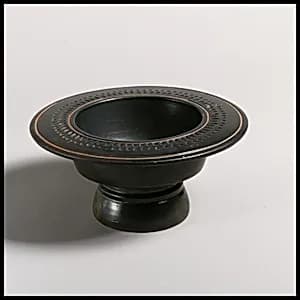 Terracotta footed dishie by Unknown Artist