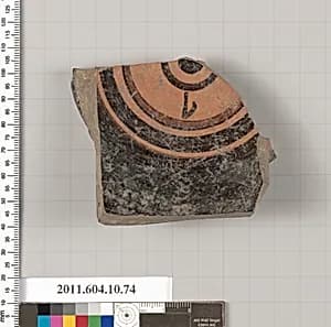 Terracotta fragment of a bowl by Unknown Artist