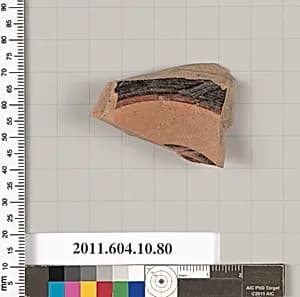 Terracotta fragment of a bowl by Unknown Artist