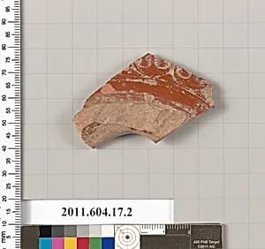 Terracotta fragment of a bowl? by Unknown Artist