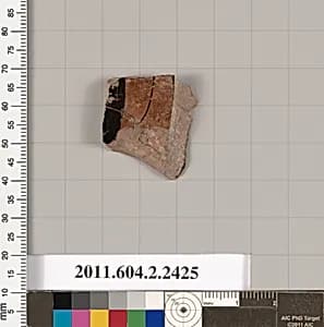 Terracotta fragment of a closed shape by Unknown Artist